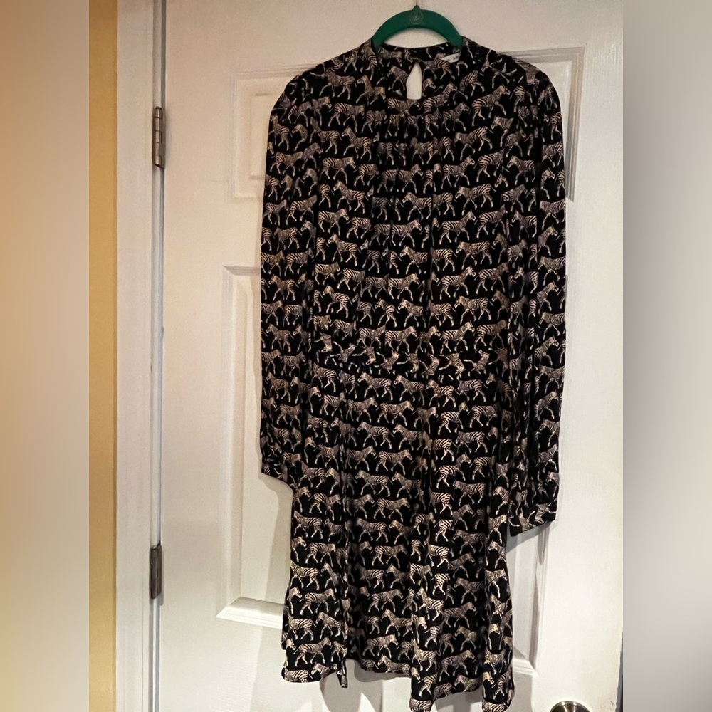 & Other Stories Zebra Print Dress Size 10